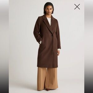 Italian Wool Classic Single-Breasted Coat